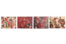 Weihnachtliche Geschenktüten aus Papier, 230 x 100 x 180 mm, mit festlichen Motiven und roter Kordel – 12 Stück, verschiedene Designs-bildgruppe