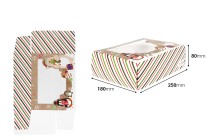 Χριστουγεννιάτικο χάρτινο κουτί 250x80x180 mm με διάφανο παράθυρο για μπισκότα και γλυκά - 12 τμχ mix σχεδίων Χριστουγεννιάτικο χάρτινο κουτί 250x80x180 mm με διάφανο παράθυρο για μπισκότα και γλυκά - 12 τμχ mix σχεδίων-εικόνα_διαστάσεις