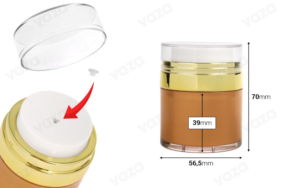 Βαζάκι airless 30 ml πλαστικό με καπάκι Βαζάκι airless 30 ml πλαστικό με καπάκι-εικόνα_διαστάσεις