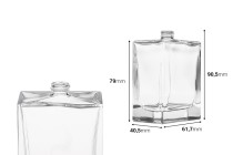 Γυάλινη φιάλη αρωμάτων πολυτελείας 100 ml σε ορθογώνιο σχήμα με στόμιο 15/400 Γυάλινη φιάλη αρωμάτων πολυτελείας 100 ml σε ορθογώνιο σχήμα με στόμιο 15/400-εικόνα_διαστάσεις