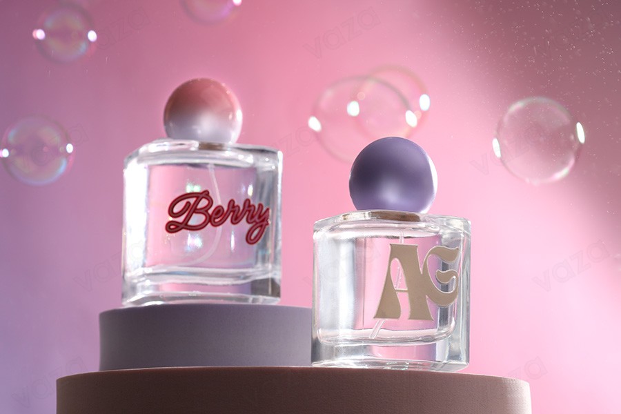 50 ml Luxus-Parfümflasche aus Glas mit 15 mm Sicherheitsverschluss-bildgruppe