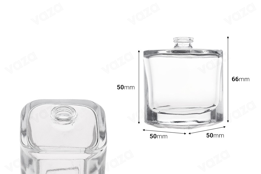 50 ml Luxus-Parfümflasche aus Glas mit 15 mm Sicherheitsverschluss-bildabmessungen