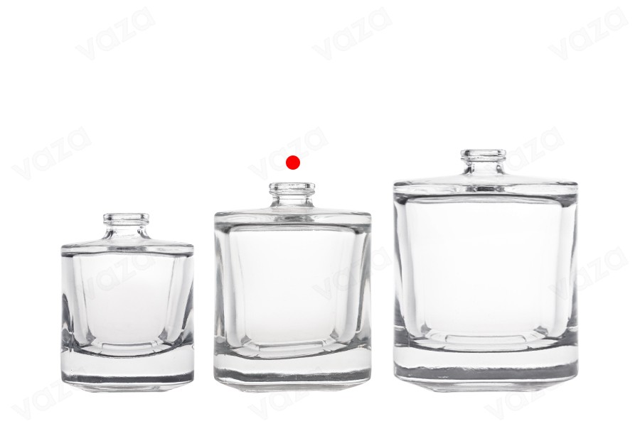 50 ml Luxus-Parfümflasche aus Glas mit 15 mm Sicherheitsverschluss-bildgruppe