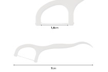 Stuzzicadenti con filo interdentale e manico 7 cm - confezione da 360 (12 scatole da 30 pezzi)-dimensioni_immagine