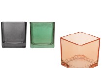 Vazo qelqi dekorative katrore 60x60 mm në ngjyra të ndryshme Vazo qelqi dekorative katrore 60x60 mm në ngjyra të ndryshme-imazh_produkt