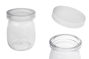 Barattolo rotondo da 100 ml con tappo in plastica
