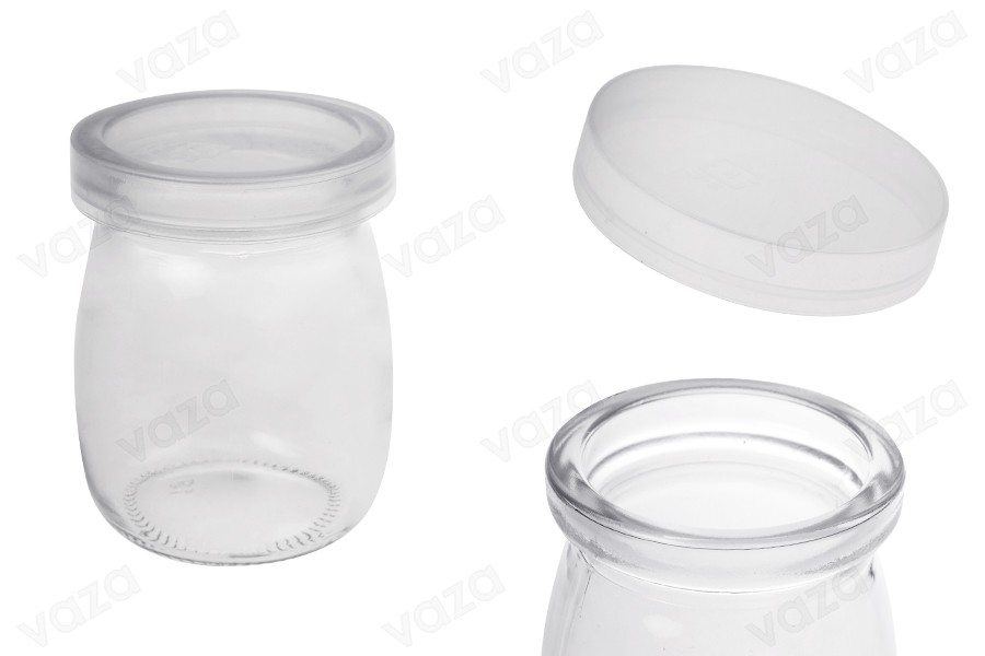 Pot rond de 100 ml avec bouchon en plastique Pot rond de 100 ml avec bouchon en plastique-photo_produit