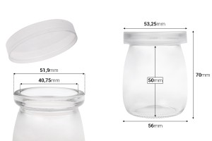 Barattolo rotondo da 100 ml con tappo in plastica-2