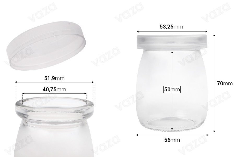 Pot rond de 100 ml avec bouchon en plastique Pot rond de 100 ml avec bouchon en plastique-photo_dimensions