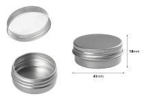 Vasetto in alluminio da 10 ml con sigillo interno nel coperchio, disponibile in vari colori - 12 pezzi.-dimensioni_immagine