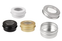 Vasetto in alluminio da 15 ml con finestra sul tappo - 12 pz-immagine_prodotto