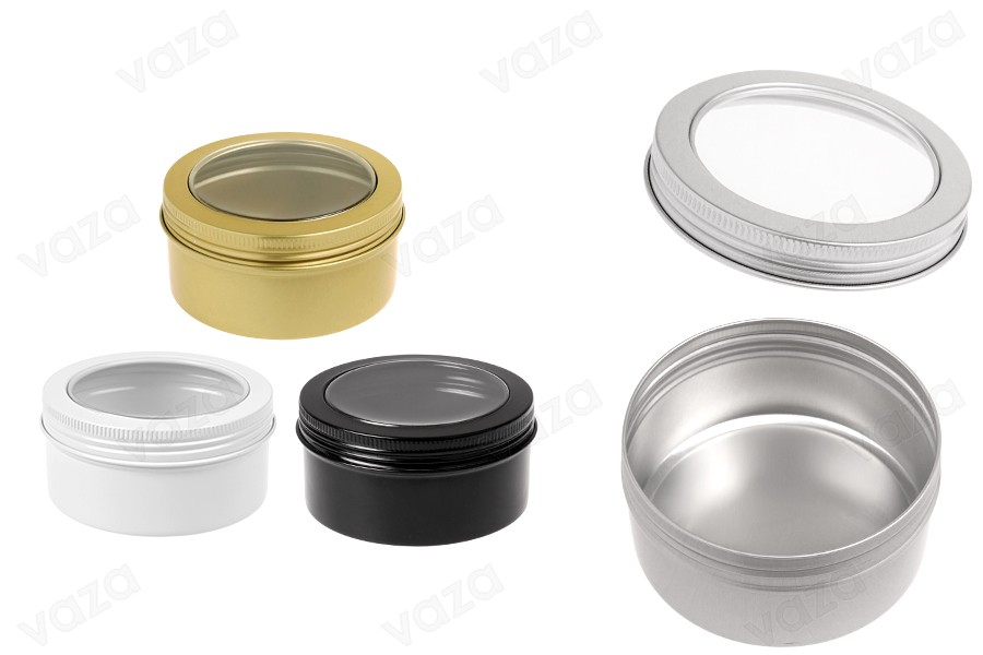 Vasetto in alluminio da 200 ml con finestra sul tappo – 12 pz-immagine_prodotto