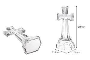 Kreuzglas, dekorativ 21 cm-εικόνα_διαστάσεις