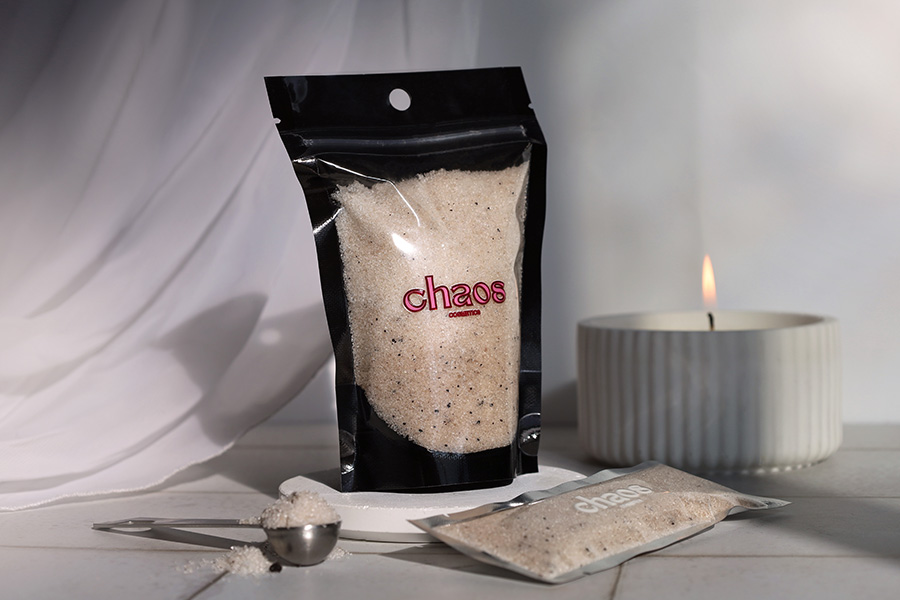 Doy Pack Beutel 100x30x150mm Aluminium mit schwarzer Rückseite, transparenter Vorderseite mit "Reißverschluss" und Möglichkeit zum Heißsiegeln - 100 Stück-bildgruppe