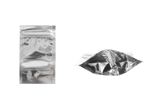 Doy Pack Beutel 90x30x135mm Aluminiumrückseite, transparente Vorderseite mit "Reißverschluss" und Möglichkeit zum Heißsiegeln - 100 Stück-εικόνα_προϊοντική