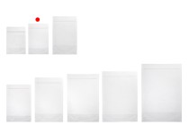 Transparent Doypack stand-up pouch with zipper, also heat-sealable in size 100x30x150 mm - 100 pcs.-image_group