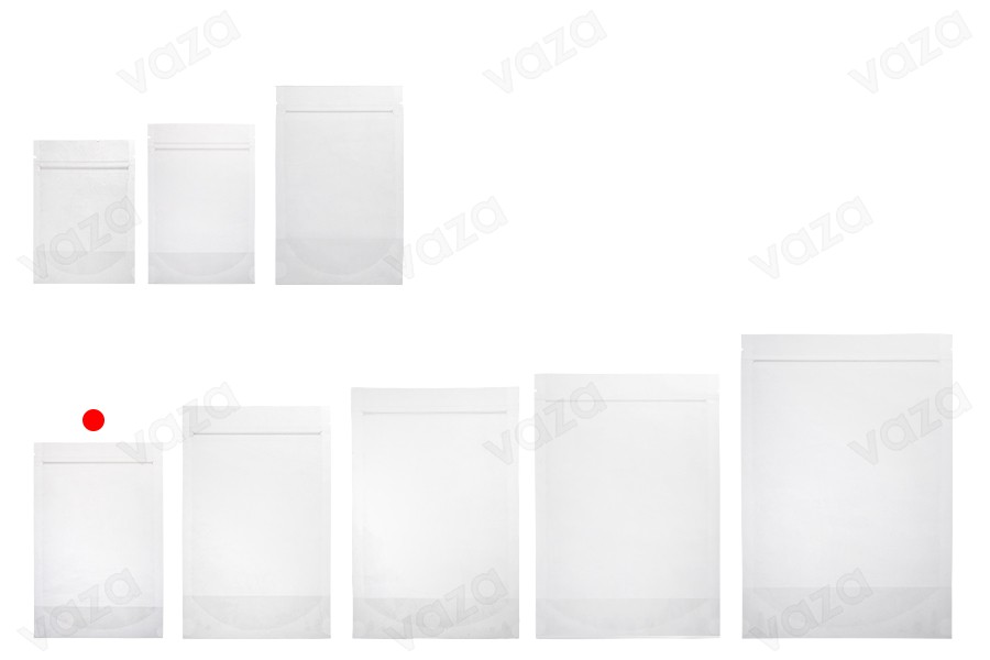 Sacchetti tipo Doy Pack 120x40x200 mm trasparenti con chiusura a zip e possibilità di sigillare con termosaldatura – 100 pz-gruppo_immagini