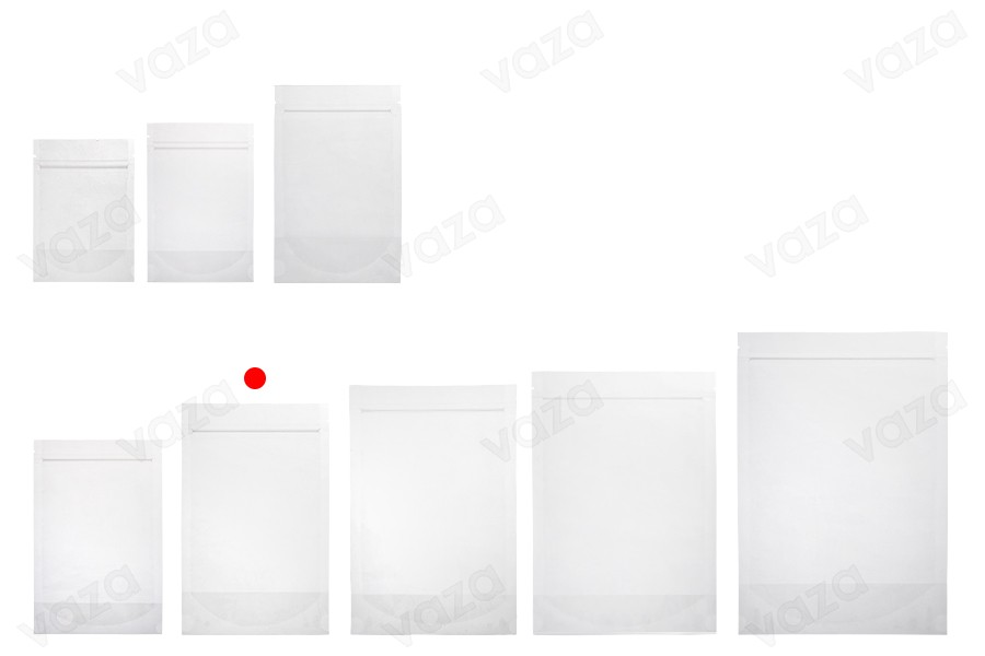 Transparent Doypack stand-up pouch with zipper, also heat-sealable in size 140x40x220 mm - 100 pcs. Transparent Doypack stand-up pouch with zipper, also heat-sealable in size 140x40x220 mm - 100 pcs.-image_group