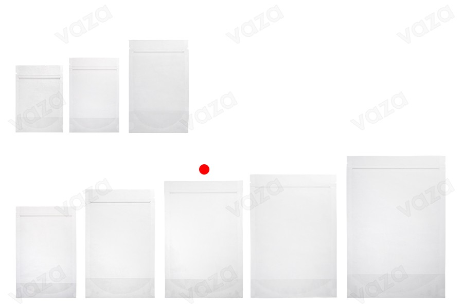 Transparent Doypack stand-up pouch with zipper, also heat-sealable in size 160x40x240 mm - 100 pcs. Transparent Doypack stand-up pouch with zipper, also heat-sealable in size 160x40x240 mm - 100 pcs.-image_group