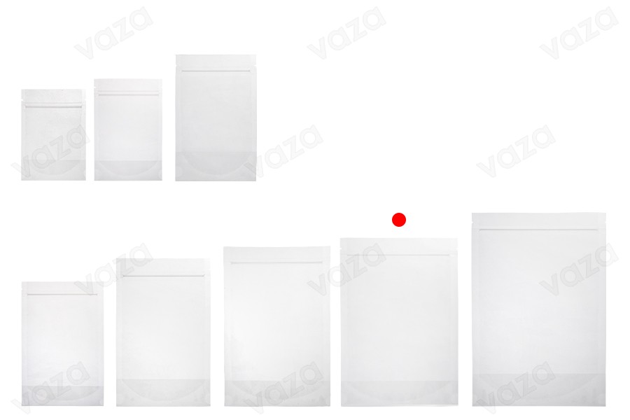 Transparent Doypack stand-up pouch with zipper, also heat-sealable in size 180x40x260 mm - 100 pcs. Transparent Doypack stand-up pouch with zipper, also heat-sealable in size 180x40x260 mm - 100 pcs.-image_group