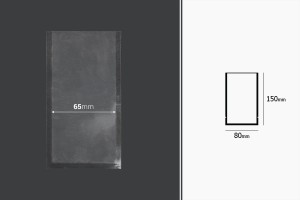 Vakuumbeutel für Lebensmittel 80x150 mm - 100 Stücke-εικόνα_διαστάσεις