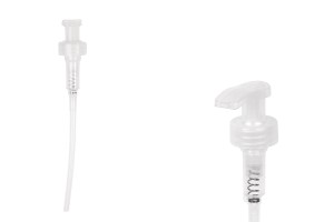 Pompe en plastique 28/410 blanche avec sécurité pour shampooing ou crème-εικόνα_προϊοντική