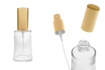 Flacone ovale in vetro da 30 ml (18/415) con spray dorato lucido per profumi - (ordine minimo: 1 cartone) Flacone ovale in vetro da 30 ml (18/415) con spray dorato lucido per profumi - (ordine minimo: 1 cartone)-immagine_prodotto