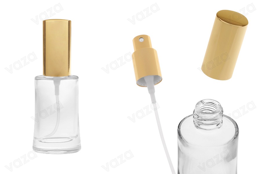 Shishe qelqi ovale 30ml (18/415) me sprej ngjyrë ari për parfume - (porosi minimale: 1 kuti)      -imazh_produkt