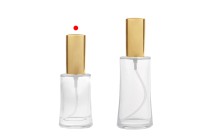 Flacone ovale in vetro da 30 ml (18/415) con spray dorato lucido per profumi - (ordine minimo: 1 cartone) Flacone ovale in vetro da 30 ml (18/415) con spray dorato lucido per profumi - (ordine minimo: 1 cartone)-gruppo_immagini