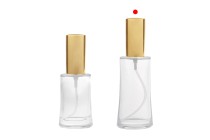 Oval glass bottle 50ml (18/415) with gold shiny spray for perfumes - (minimum order: 1 carton) Oval glass bottle 50ml (18/415) with gold shiny spray for perfumes - (minimum order: 1 carton)-image_group