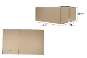 Karton 44x29x15 cm braun 3-Blatt (Nr. 22) - 20 Stück-εικόνα_διαστάσεις