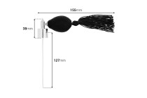 Spruzzatore a pompa a bolle corte per bottigliette  di profumo 'Pouar'-εικόνα_διαστάσεις