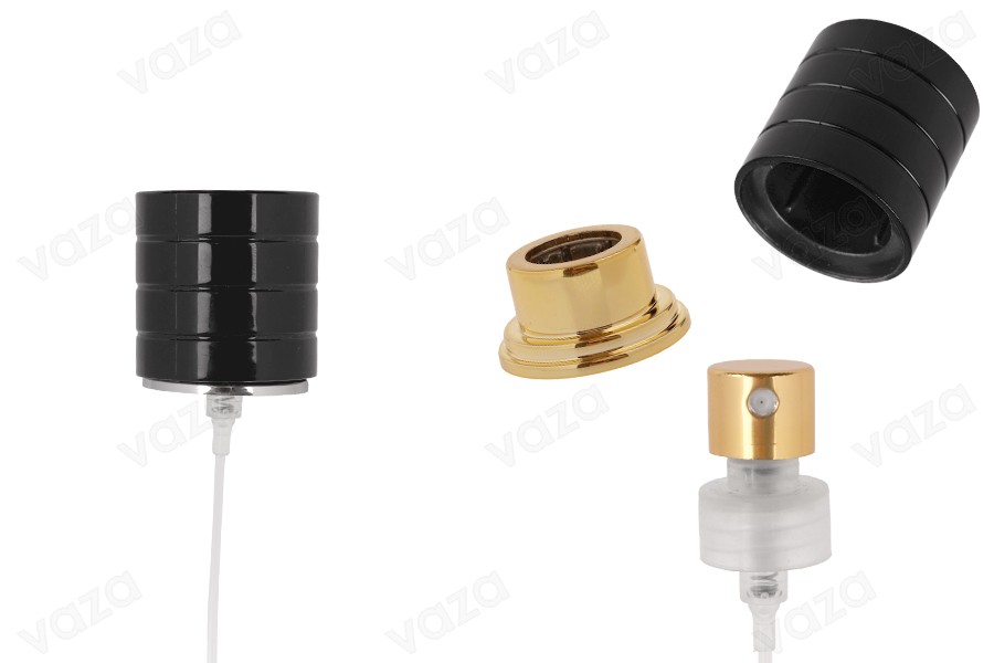 Set - Sprej PP15 në ngjyrë ari ose argjendi me kapak plastik të zi (për 100 ml) Set - Sprej PP15 në ngjyrë ari ose argjendi me kapak plastik të zi (për 100 ml)-imazh_produkt