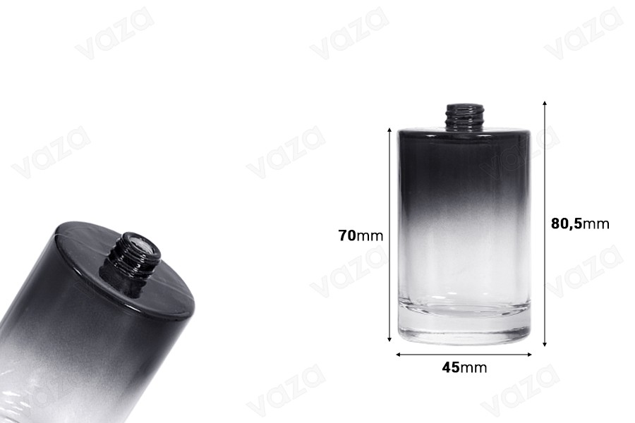 Μπουκάλι αρωμάτων 50 ml γυάλινο κυλινδρικό PP15 Μπουκάλι αρωμάτων 50 ml γυάλινο κυλινδρικό PP15-εικόνα_διαστάσεις