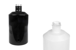 Flacon en verre de 1000 ml pour parfums en blanc ou noir avec un support de robinet *(choisissez le robinet parmi les articles d'accompagnement)-εικόνα_προϊοντική