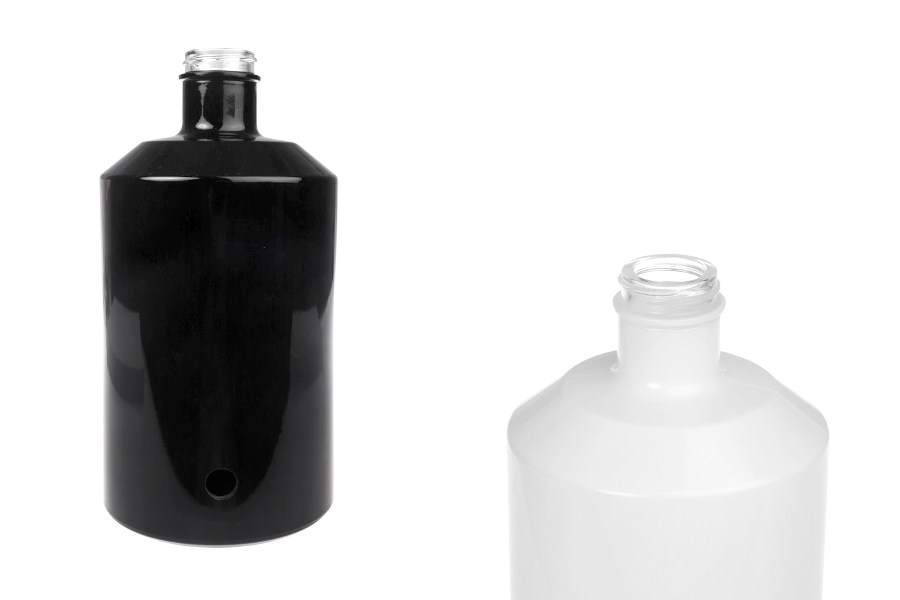 Μπουκάλι γυάλινο 1000 ml για αρώματα σε λευκό ή μαύρο χρώμα με υποδοχή για βρυσάκι *(επιλέξτε το βρυσάκι από τα συνοδευτικά) Μπουκάλι γυάλινο 1000 ml για αρώματα σε λευκό ή μαύρο χρώμα με υποδοχή για βρυσάκι *(επιλέξτε το βρυσάκι από τα συνοδευτικά)