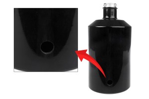 Flacon en verre de 1000 ml pour parfums en blanc ou noir avec un support de robinet *(choisissez le robinet parmi les articles d'accompagnement)-εικόνα_σύνθεση