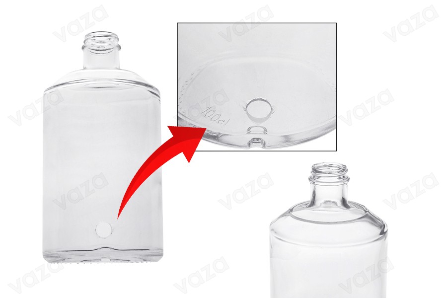 Flacon en verre 1000 ml pour parfums avec support pour robinet (choisir le robinet parmi les accessoires)*-photo_produit