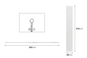 Tela di ricambio 325x40 mm e filo 330x2 mm per termosigillatrice manuale-imazh_dimensione