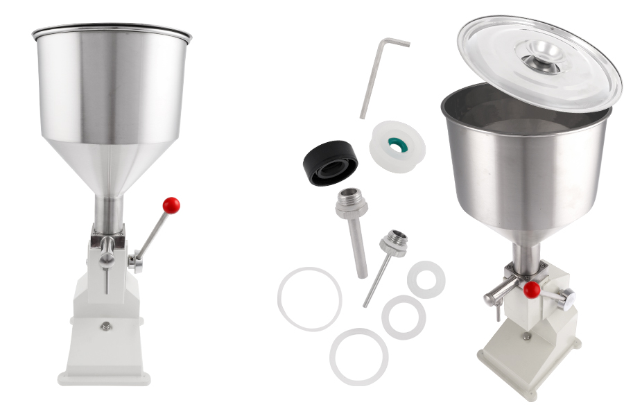 Machine de remplissage manuelle pour crèmes et liquides visqueux (100 ml)-photo_produit