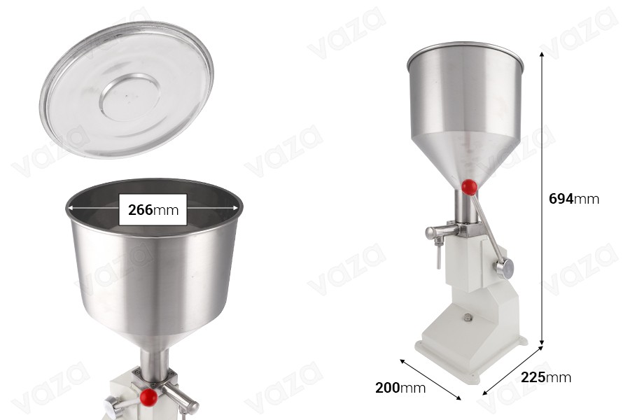 Manuelle Abfüllmaschine für Cremes und dickflüssige Produkte (100 ml)-bildabmessungen