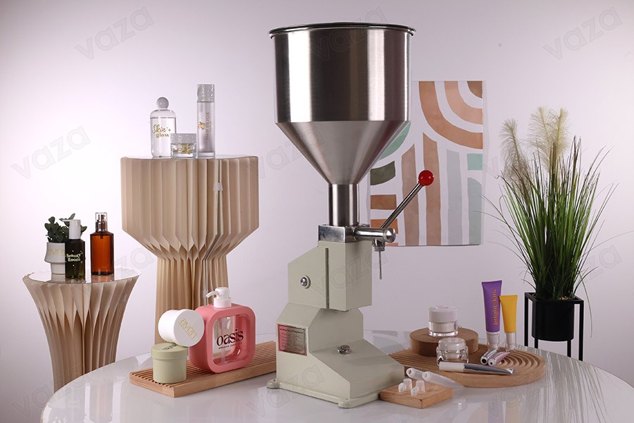 Manuelle Abfüllmaschine für Cremes und dickflüssige Produkte (100 ml)-bildgruppe