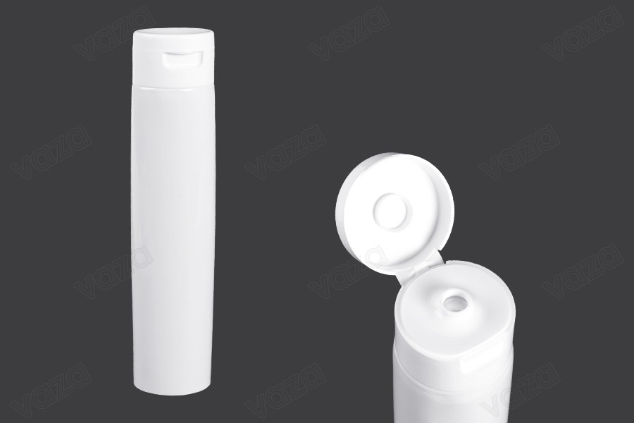 100ml plastic tube with inserted aluminum layer and flip-top cap - available in a package with 12 pcs-image_product