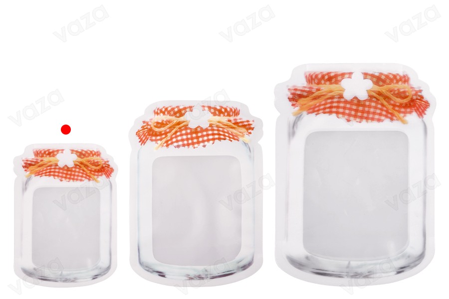 Σακουλάκια τύπου Doy Pack σε σχήμα βάζου 105x30x154 mm με κλείσιμο "zip" - 50 τμχ Σακουλάκια τύπου Doy Pack σε σχήμα βάζου 105x30x154 mm με κλείσιμο "zip" - 50 τμχ-εικόνα_σύνθεση
