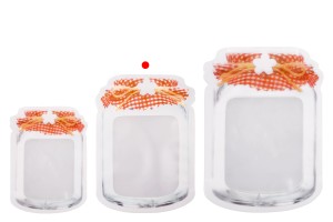 Beutel vom Typ Doy Pack in Form eines Glases 135x35x195mm mit "Reißverschluss" - 50 Stück-εικόνα_σύνθεση
