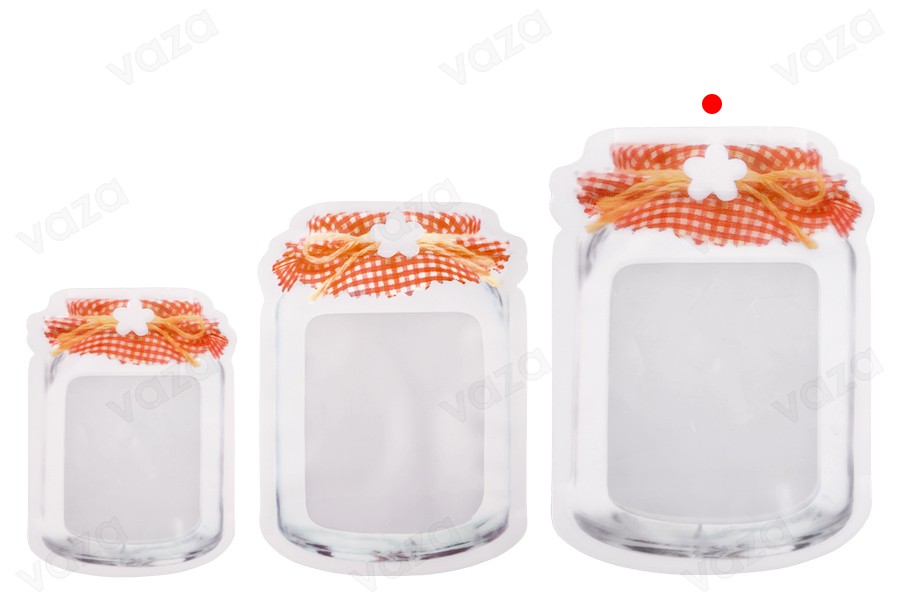 Doy Pack-Taschen in Form eines Glases 165x43x243 mm mit Reißverschluss; - 50 Stück Doy Pack-Taschen in Form eines Glases 165x43x243 mm mit Reißverschluss; - 50 Stück-bildgruppe