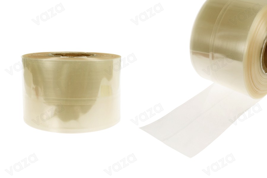 Kapsulë plastike që tkurret me nxehtësi, me gjerësi 130 mm dhe prerje – në metër linear (Φ 82 mm) Kapsulë plastike që tkurret me nxehtësi, me gjerësi 130 mm dhe prerje – në metër linear (Φ 82 mm)-imazh_produkt