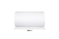 White wrapping paper in a roll of 840 meters - width 300 mm White wrapping paper in a roll of 840 meters - width 300 mm-εικόνα_διαστάσεις