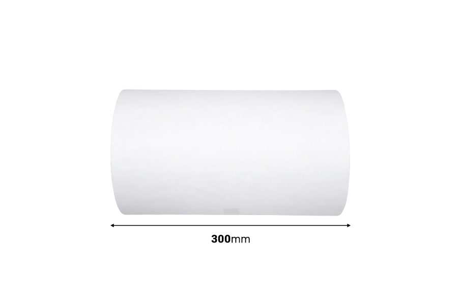 White wrapping paper in a roll of 840 meters - width 300 mm White wrapping paper in a roll of 840 meters - width 300 mm-εικόνα_διαστάσεις