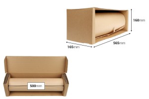 Box honeycomb wrap paper dispenser (single paper)-bildabmessungen